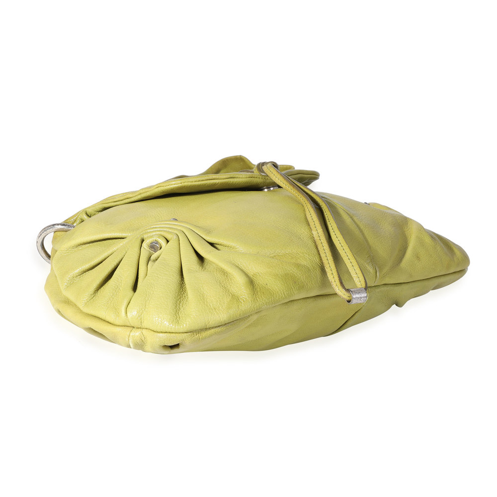 YSL Yves Vintage Green Leather Shoulder Bag - Picture 5 of 7